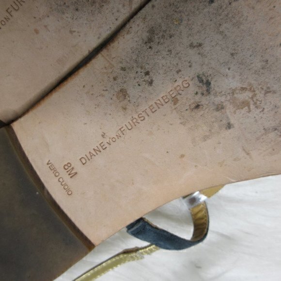 Diane von Furstenberg DVF strapping sandals flats Sz 8‎ - Picture 7 of 7